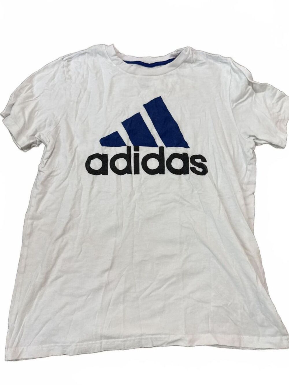 Adidas White Logo T Shirt - Boys XL